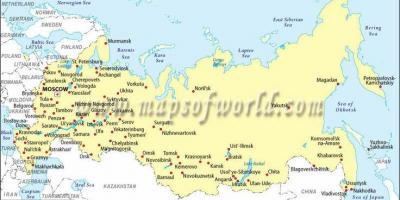 Kaart Venemaa ja linnad
